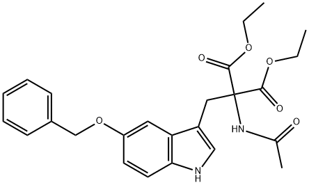 50469-23-3 diethyl 2-acetamido-2-((5-(phenylmethoxy)indol-3-yl)methyl)malonate