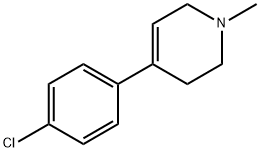 1-methyl-4-(4-chlorophenyl)-1,2,3,6-tetrahydropyridine Structure