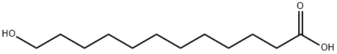 12-(ヒドロキシ)ドデカン酸 化学構造式