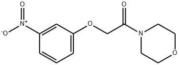 1-N-吗啉基-2-(3-硝基苯氧基)乙酮, 50508-38-8, 结构式