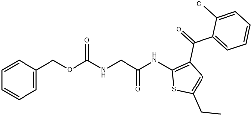 [2-[[3-(2-Chlorobenzoyl)-5-ethyl-2-thienyl]aMino]-2-oxoethyl]carbaMic Acid Benzyl Ester|[2-[[3-(2-Chlorobenzoyl)-5-ethyl-2-thienyl]aMino]-2-oxoethyl]carbaMic Acid Benzyl Ester