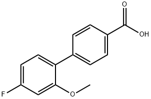 4-(4-Fluoro-2-methoxyphenyl)benzoic acid Struktur
