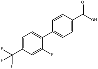 4-(2-Fluoro-4-(trifluoromethyl)phenyl)benzoic acid Struktur