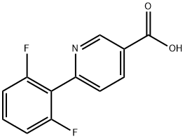6-(2,6-Difluorophenyl)-nicotinic acid Structure