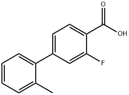 2-Fluoro-4-(2-methylphenyl)benzoic acid,505082-98-4,结构式