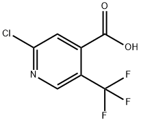 2-氯-5-三氟甲基吡啶-4-甲酸, 505084-58-2, 结构式