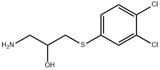 1-Amino-3-[(3,4-dichlorophenyl)thio]-2-propanol 结构式