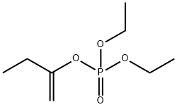 Phosphoric acid diethyl(1-methylenepropyl) ester Struktur