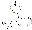 3-[(2,2,6-トリメチル-1,2,5,6-テトラヒドロピリジン)-4-イル]-2-(2-メチル-2-アミノプロピル)-1-メチル-1H-インドール 化学構造式