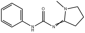 1-(1-メチルピロリジン-2-イリデン)-3-フェニル尿素 化学構造式