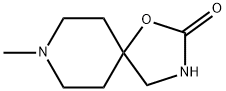 8-甲基-1-氧-3,8-二氮杂螺[4,5]癸烷-2-酮, 5053-07-6, 结构式