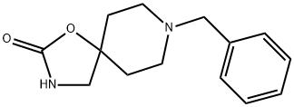 8-ベンジル-1-オキサ-3,8-ジアザスピロ[4.5]デカン-2-オン 化学構造式