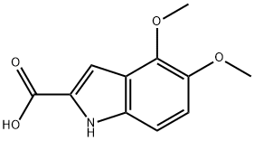 4,5-ジメトキシ-1H-インドール-2-カルボン酸 化学構造式
