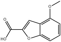 4-METHOXYBENZOFURAN-2-CARBOXYLIC ACID,50551-59-2,结构式