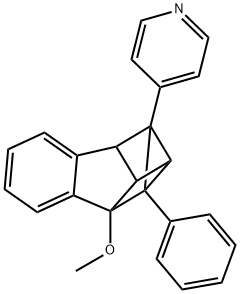 4-[1a,2,7,7a-Tetrahydro-2-methoxy-8-phenyl-1,2,7-metheno-1H-cyclopropa[b]naphthalen-1-yl]pyridine,50559-47-2,结构式
