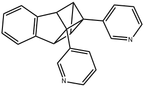 3,3'-(1a,2,7,7a-Tetrahydro-1,2,7-metheno-1H-cyclopropa[b]naphthalene-1,8-diyl)bispyridine Struktur