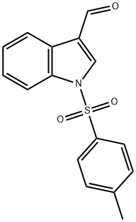1-[(4-メチルフェニル)スルホニル]-1H-インドール-3-カルバルデヒド 化学構造式