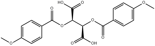 L-(-)-二对甲氧基苯甲酰酒石酸,50583-51-2,结构式