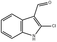 2-クロロ-1H-インドール-3-カルボアルデヒド 化学構造式