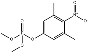 Phosphoric acid 3,5-dimethyl-4-nitrophenyldimethyl ester,50590-06-2,结构式