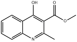 METHYL 4-HYDROXY-2-METHYLQUINOLINE-3-CARBOXYLATE,50593-07-2,结构式