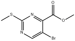 50593-91-4 5-ブロモ-2-(メチルスルファニル)-4-ピリミジンカルボン酸メチル