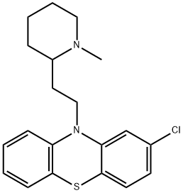 2-Chloro-10-[2-(1-methyl-2-piperidyl)ethyl]-10H-phenothiazine Structure