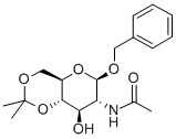 Benzyl 2-Acetamido-2-deoxy-4,6-O-isopropylidene-b-D-glucopyranoside Structure