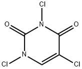 1,3,5-TRICHLOROURACIL 化学構造式