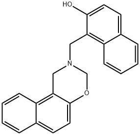 1-[1H-Naphth[1,2-e][1,3]oxazin-2(3H)-ylmethyl]-2-naphthol Structure