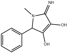 2,5-Dihydro-2-imino-1-methyl-5-phenyl-1H-pyrrole-3,4-diol Structure