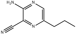 Pyrazinecarbonitrile,  3-amino-6-propyl-  (9CI) Struktur