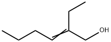 2-エチル-2-ヘキセン-1-オール 化学構造式