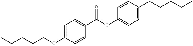 4-(Pentyloxy)benzoic acid 4-pentylphenyl ester Structure