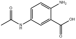 2-氨基-5-乙酰氨基苯甲酸,50670-83-2,结构式