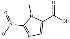 1-甲基-2-硝基-1H-咪唑-5-羧酸, 50700-55-5, 结构式