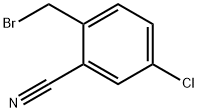 2-(BROMOMETHYL)-5-CHLOROBENZONITRILE 化学構造式