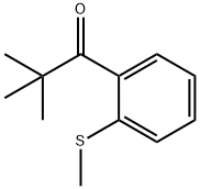 2,2-ジメチル-2'-チオメチルプロピオフェノン 化学構造式