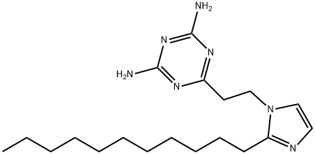 2,4-DIAMINO-6-[2-(2-UNDECYL-1-IMIDAZOLYL)ETHYL]-1,3,5-TRIAZINE|2,4-二氨基-6-[2-(2-十一烷基-1-咪唑基)乙基]-1,3,5-噻嗪