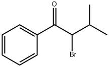 2-bromo-3-methyl-1-phenylbutan-1-one 化学構造式