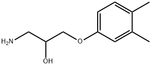 1-amino-3-(3,4-dimethylphenoxy)propan-2-ol 结构式