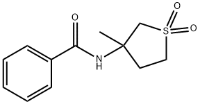 Benzamide, N-(tetrahydro-3-methyl-1,1-dioxido-3-thienyl)- (9CI),507459-14-5,结构式