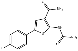 1-[3-カルバモイル-5-(4-フルオロフェニル)-2-チエニル]尿素