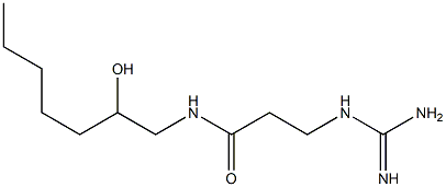 (-)-3-Guanidino-N-(2-hydroxyheptyl)propanamide Structure