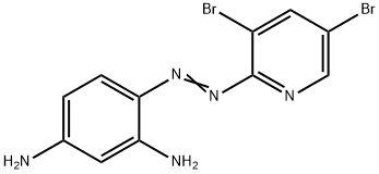 4-(3,5-DIBROMO-2-PYRIDYLAZO)-1,3-PHENYLENEDIAMINE Struktur