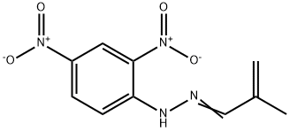 甲基丙烯醛-2,4-二硝基苯基腙, 5077-73-6, 结构式
