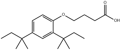 4-(2',4'-二特戊基苯氧基)-丁酸,50772-35-5,结构式