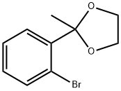 2-(2-BROMOPHENYL)-2-METHYL-1,3-DIOXOLANE 化学構造式
