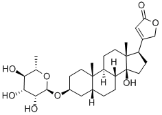 508-93-0 14β-ヒドロキシ-3β-(α-L-ラムノピラノシルオキシ)-5β-カルダ-20(22)-エノリド
