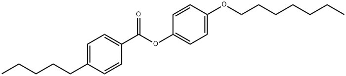 4-Pentylbenzoic acid 4-(heptyloxy)phenyl ester,50802-53-4,结构式